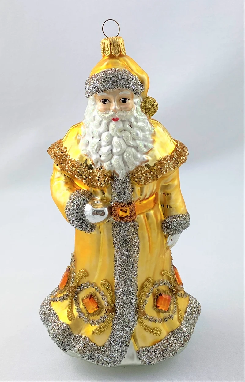 Weihnachtsmann im goldenen Gewand