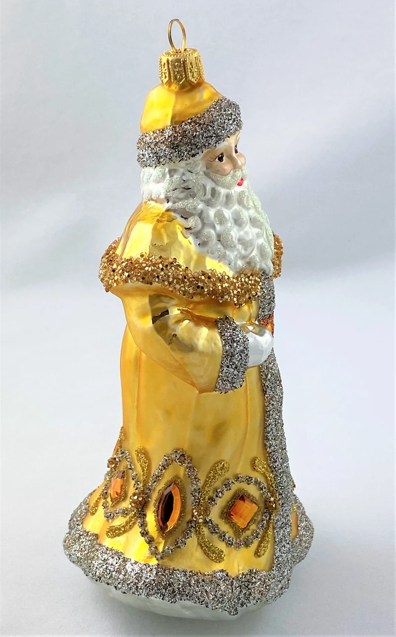 Weihnachtsmann im goldenen Gewand