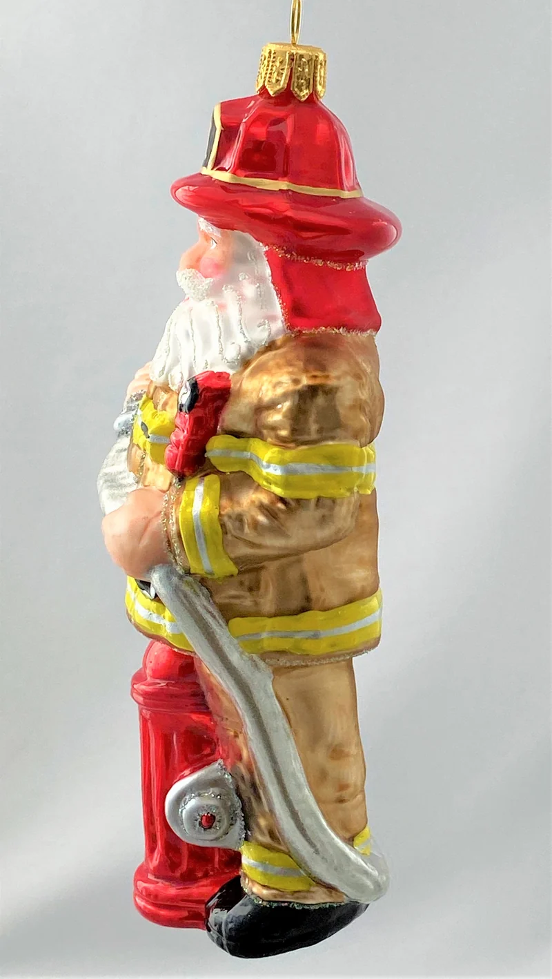 Santa ist der Feuerwehrmann