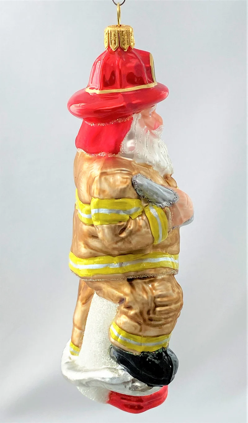 Santa ist der Feuerwehrmann