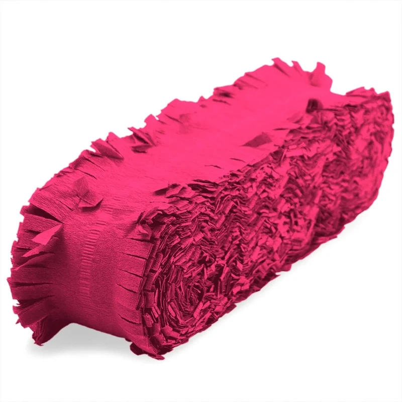 Rosa Girlande aus Krepppapier, 18 m