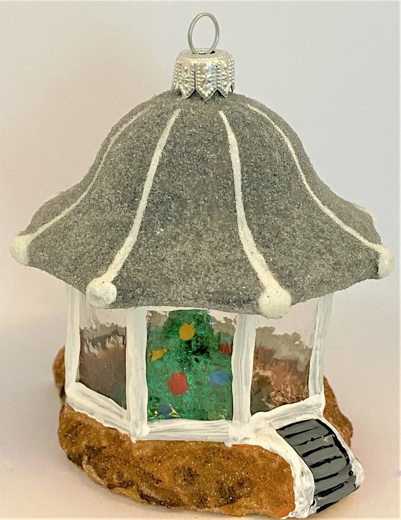 Garten-Pavillon mit grauem Dach