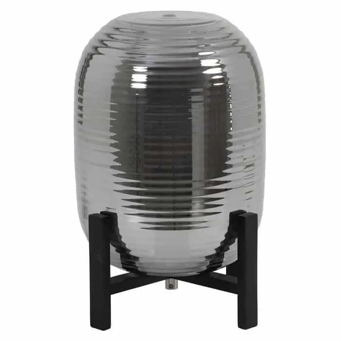 Tischlampe NIBALI Glas Smoke Ø25x34 cm
