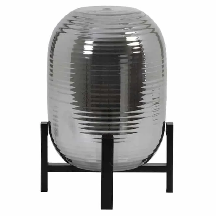 Tischlampe NIBALI Glas Smoke Ø25x34 cm