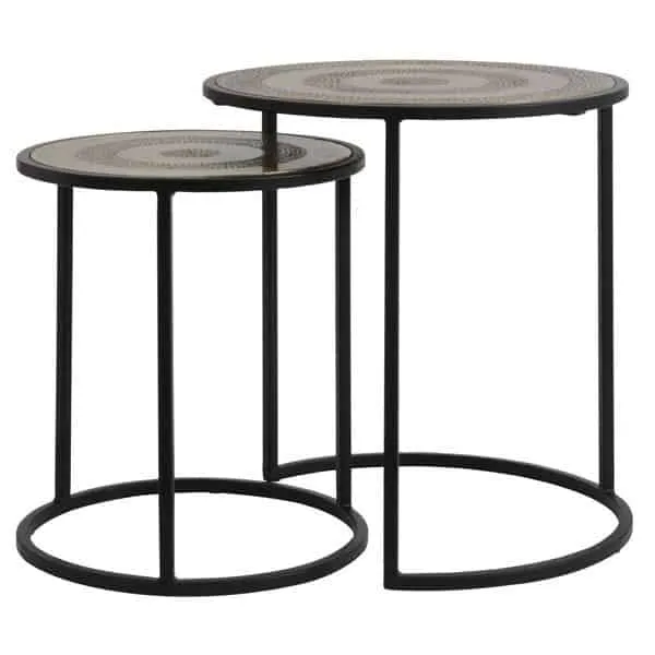 Beistelltisch KOME Antik Bronze 2er-Set