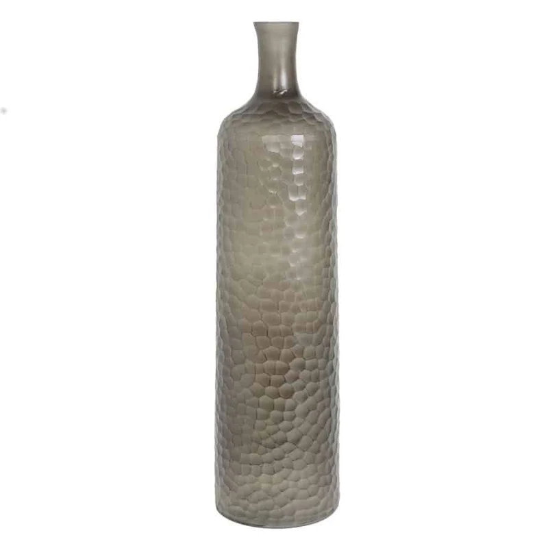 Vase NAGES Glas grau Ø14x52 cm