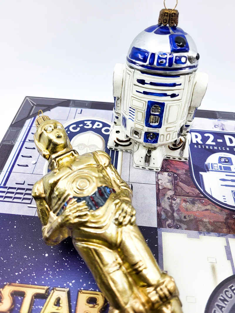 BB-8, C-3PO und R2-D2 von Star Wars, 3er Set, in Holzbox, AtlasArt