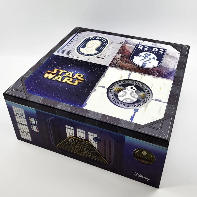 BB-8, C-3PO und R2-D2 von Star Wars, 3er Set, in Holzbox, AtlasArt