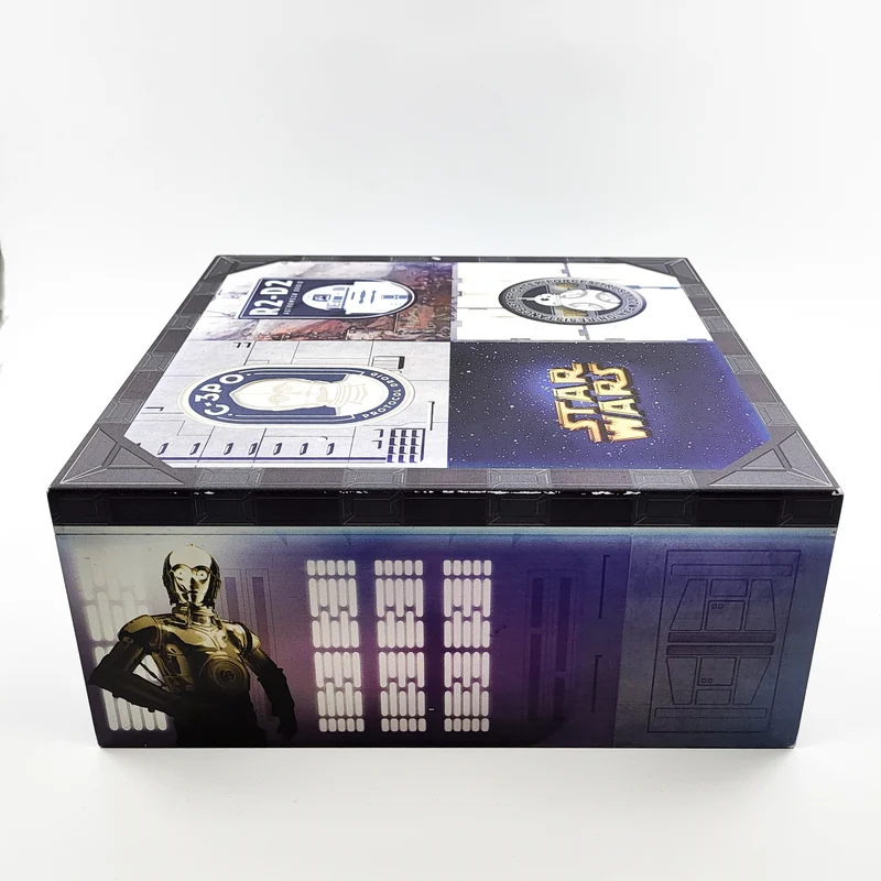 BB-8, C-3PO und R2-D2 von Star Wars, 3er Set, in Holzbox, AtlasArt