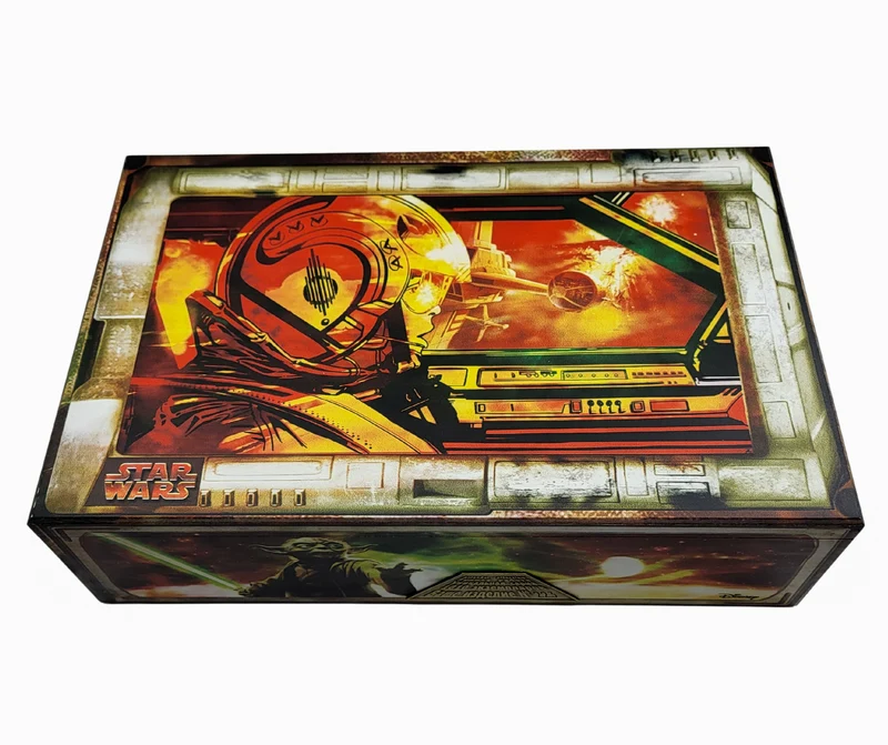 Master Yoda, Chewbacca, C-3PO und R2-D2 von Star Wars, 4er Set, in Holzbox