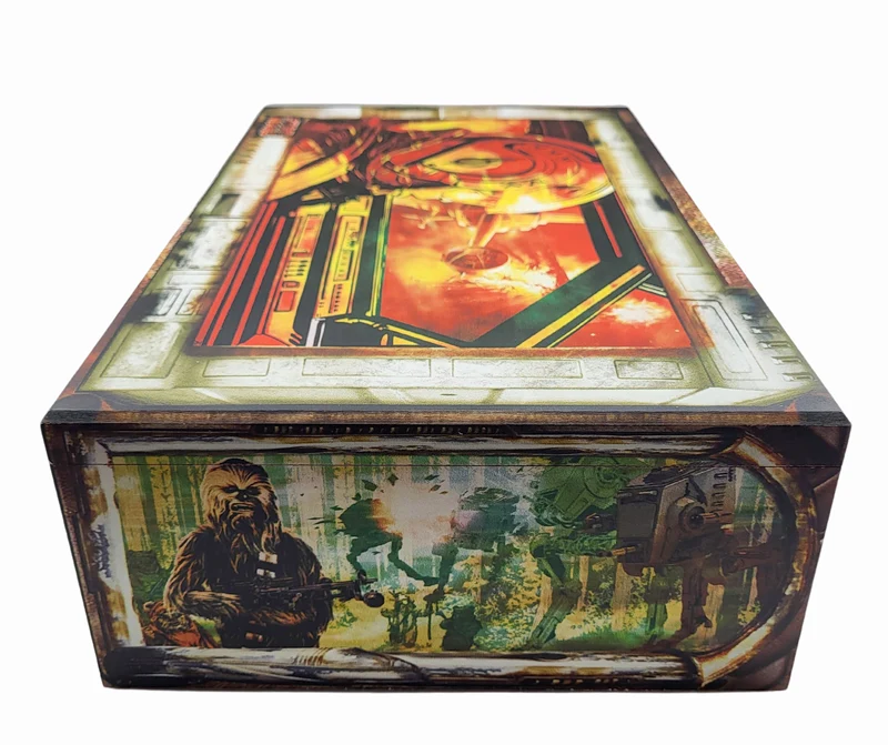Master Yoda, Chewbacca, C-3PO und R2-D2 von Star Wars, 4er Set, in Holzbox