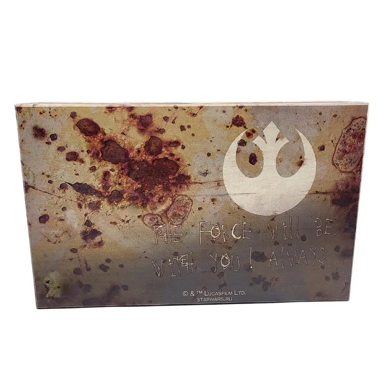 Master Yoda, Chewbacca, C-3PO und R2-D2 von Star Wars, 4er Set, in Holzbox