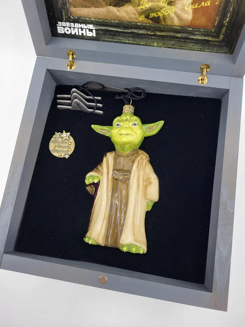 Master Yoda von Star Wars, in Holzbox AtlasArt