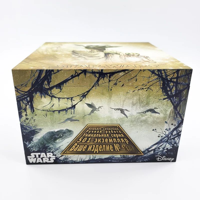 Master Yoda von Star Wars, in Holzbox AtlasArt