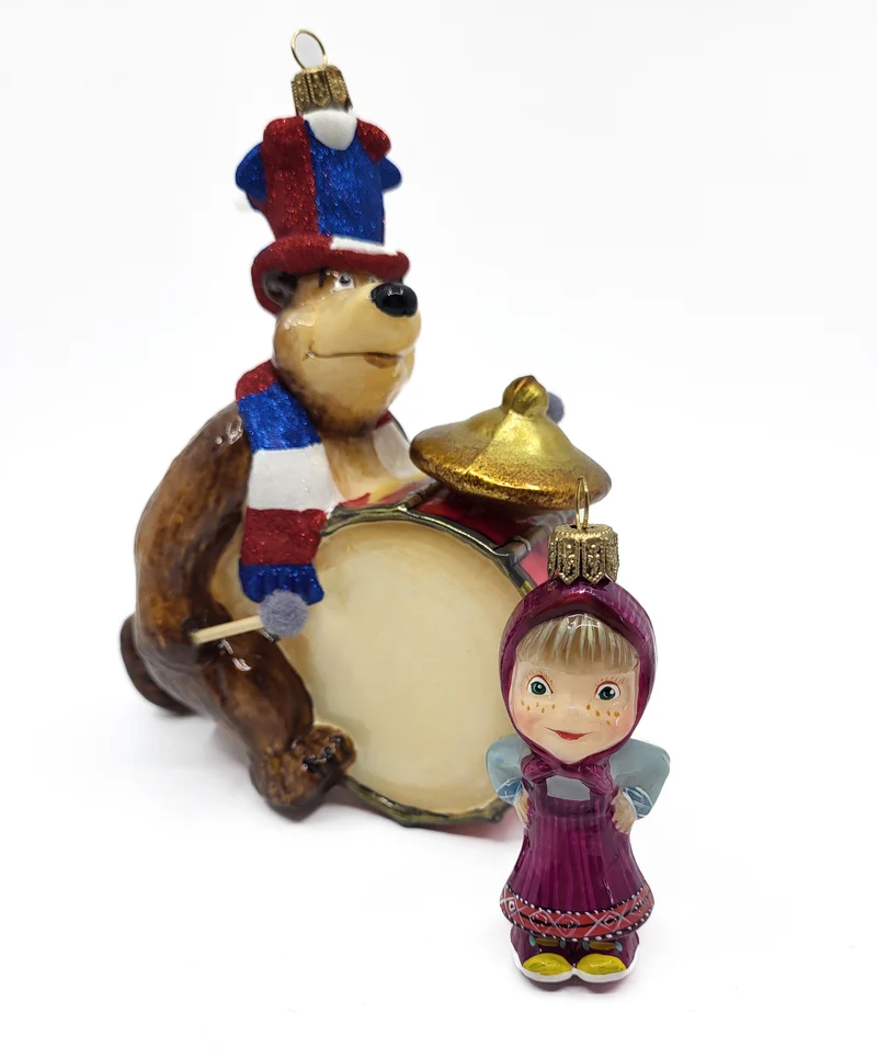 Mascha und Bär, 2er Set, in Holzbox von AtlasArt