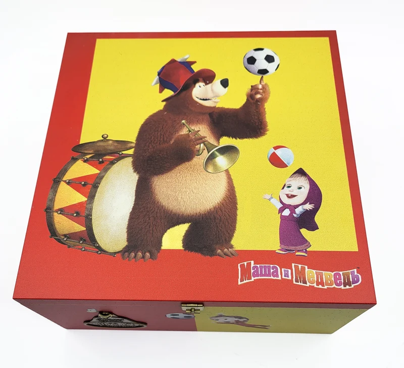 Mascha und Bär, 2er Set, in Holzbox von AtlasArt