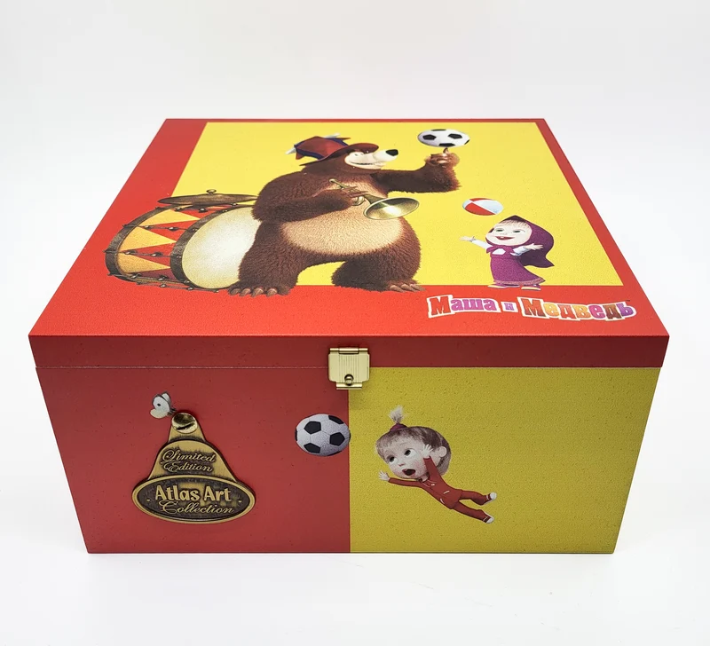 Mascha und Bär, 2er Set, in Holzbox von AtlasArt
