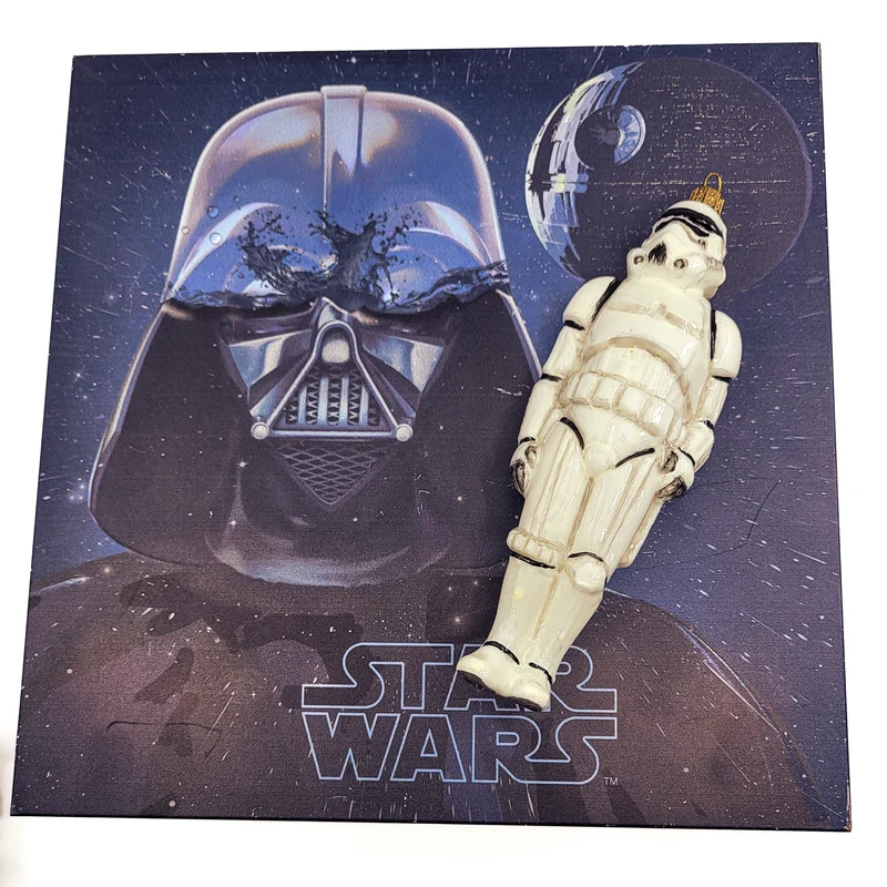 Darth Vader und Stormtrooper von Star Wars, 2er Set, in Holzbox, AtlasArt