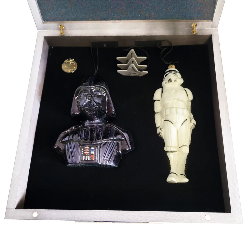 Darth Vader und Stormtrooper von Star Wars, 2er Set, in Holzbox, AtlasArt