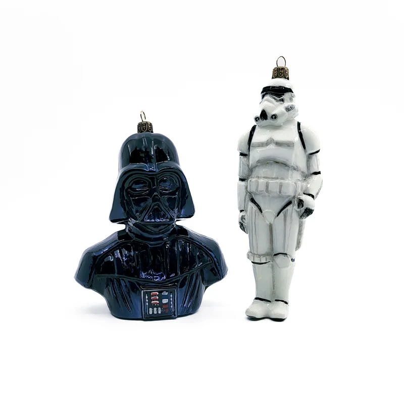 Darth Vader und Stormtrooper von Star Wars, 2er Set, in Holzbox, AtlasArt