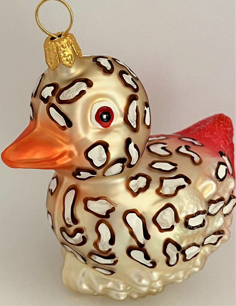 Bade-Ente im Leoparden-Look