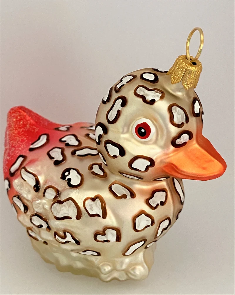 Bade-Ente im Leoparden-Look