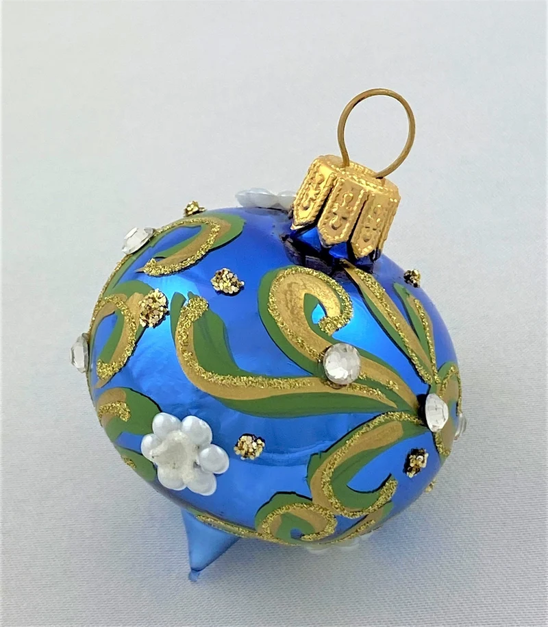 Blaue Zwiebelkugel