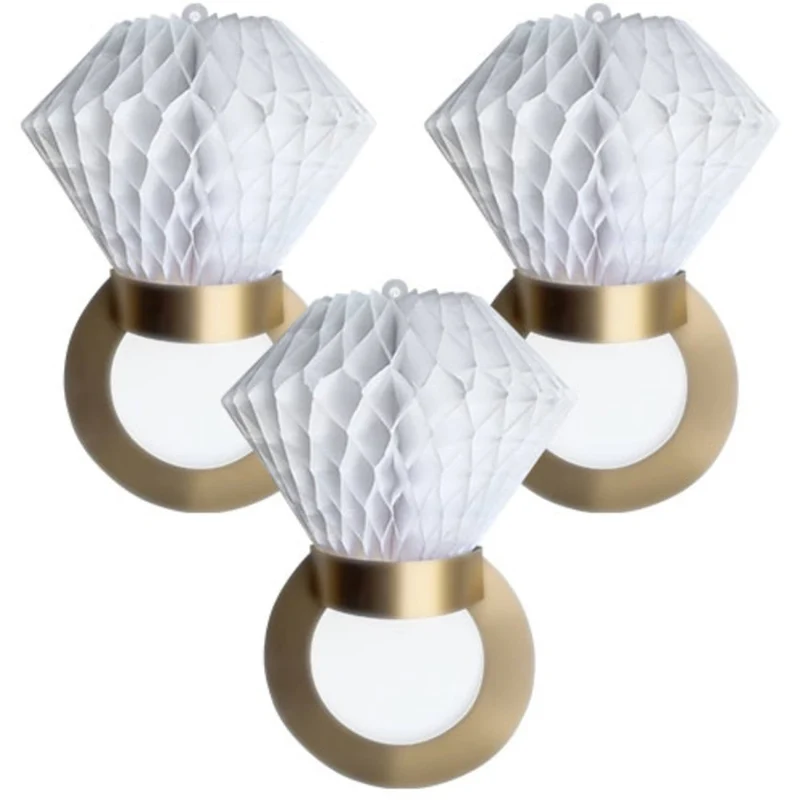 Hochzeit-Wabenringe, 28 cm, 3 Stück