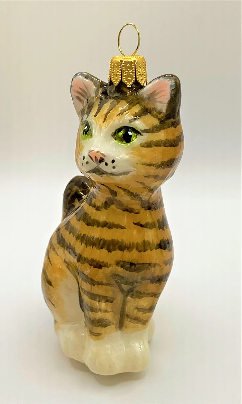 Braune Tigerkatze mit grünen Augen, KOMOZJA MOSTOWSKI