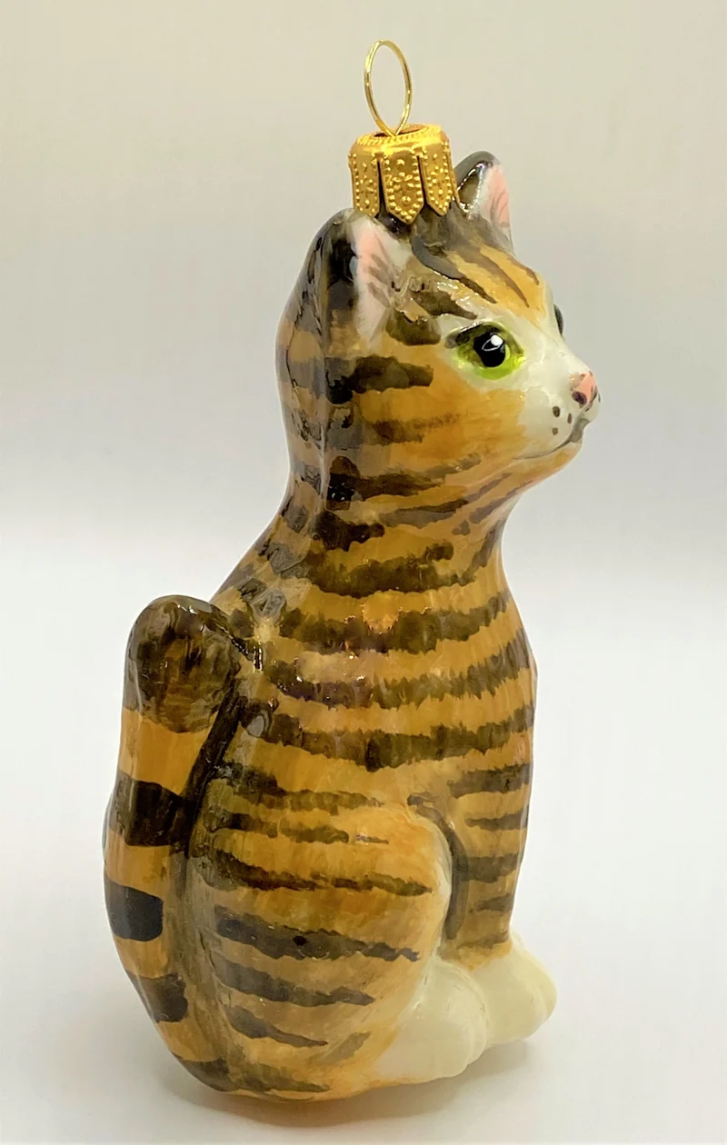 Braune Tigerkatze mit grünen Augen, KOMOZJA MOSTOWSKI