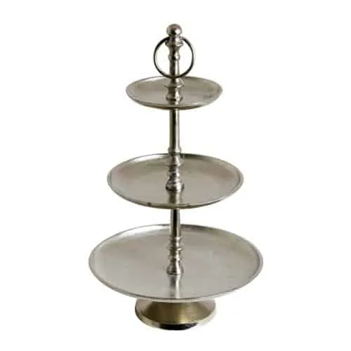 Etagere ODDA silber Ø30x50 cm