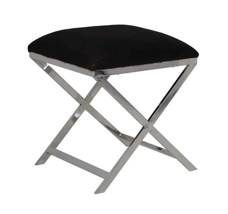 Hocker GRENA Kuhfell braun
