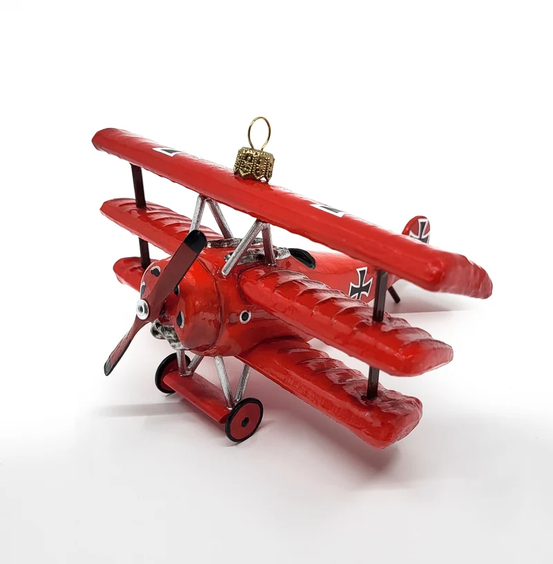 Flugzeug Roter Baron, in Holzbox, AtlasArt