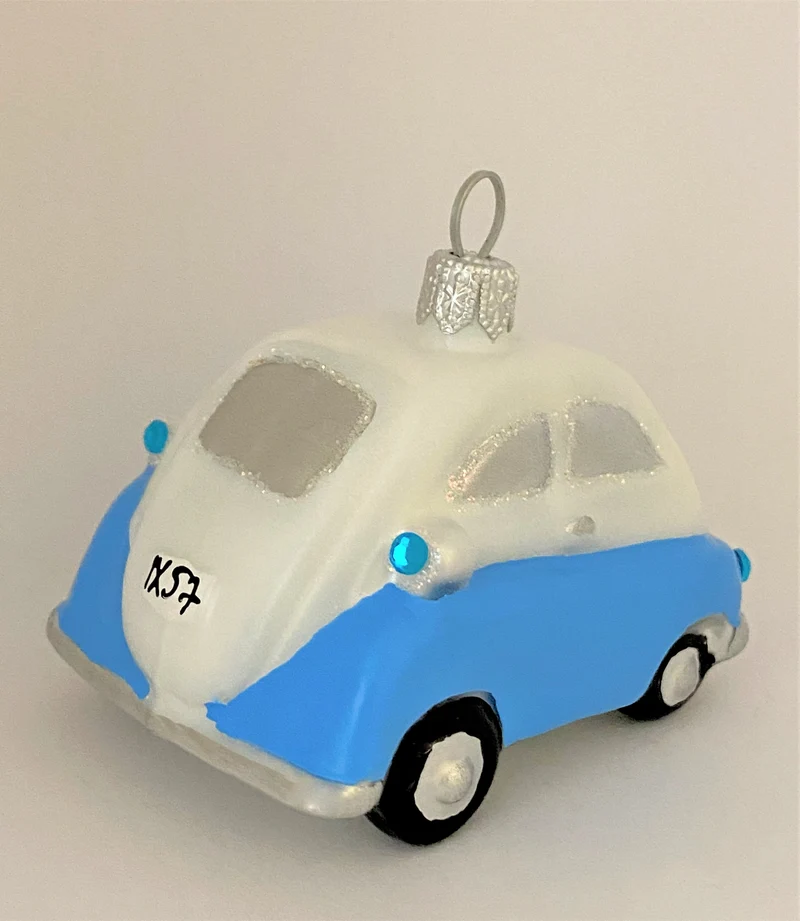 Hellblaue Isetta