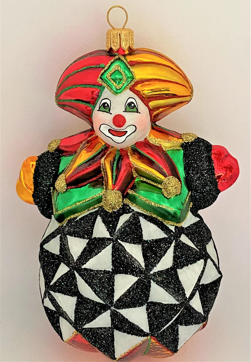 Harlekin schwarz weiss KOMOZJA MOSTOWSKI