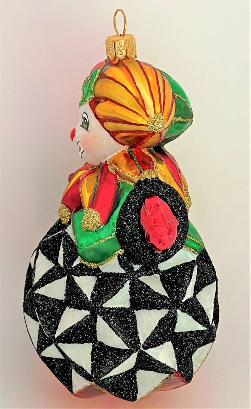 Harlekin schwarz weiss KOMOZJA MOSTOWSKI