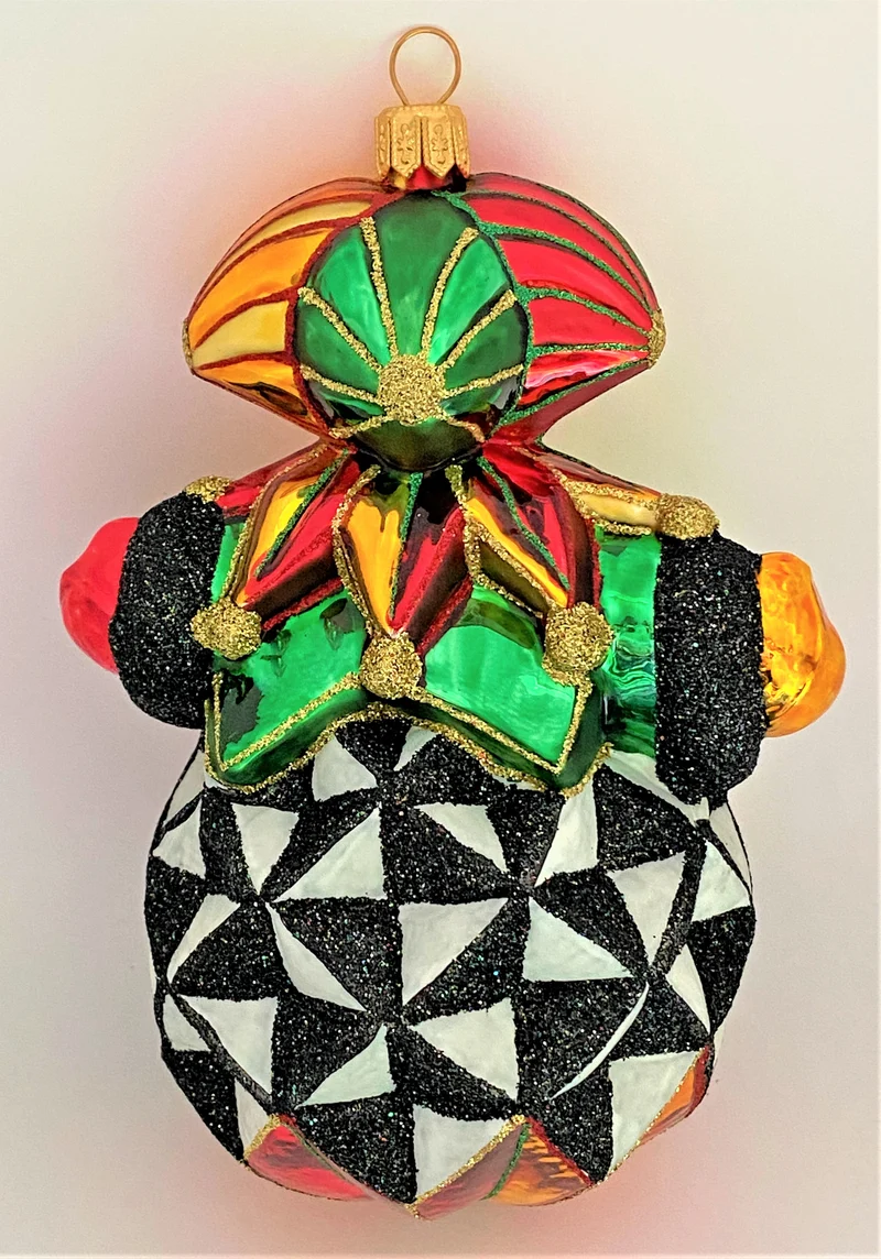 Harlekin schwarz weiss KOMOZJA MOSTOWSKI
