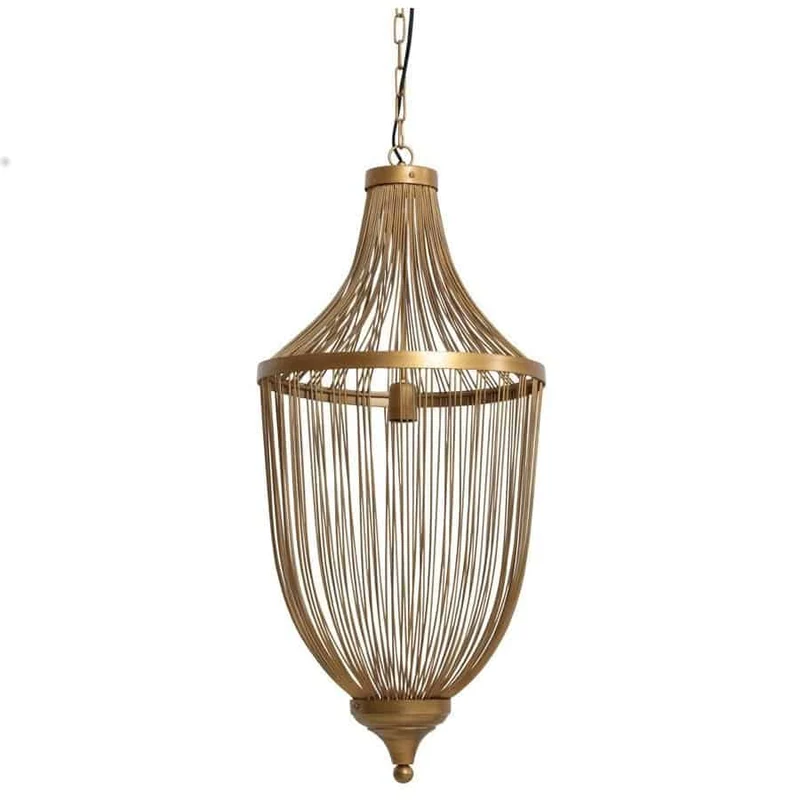 Hängeleuchte LORICE Gold Ø41x90 cm