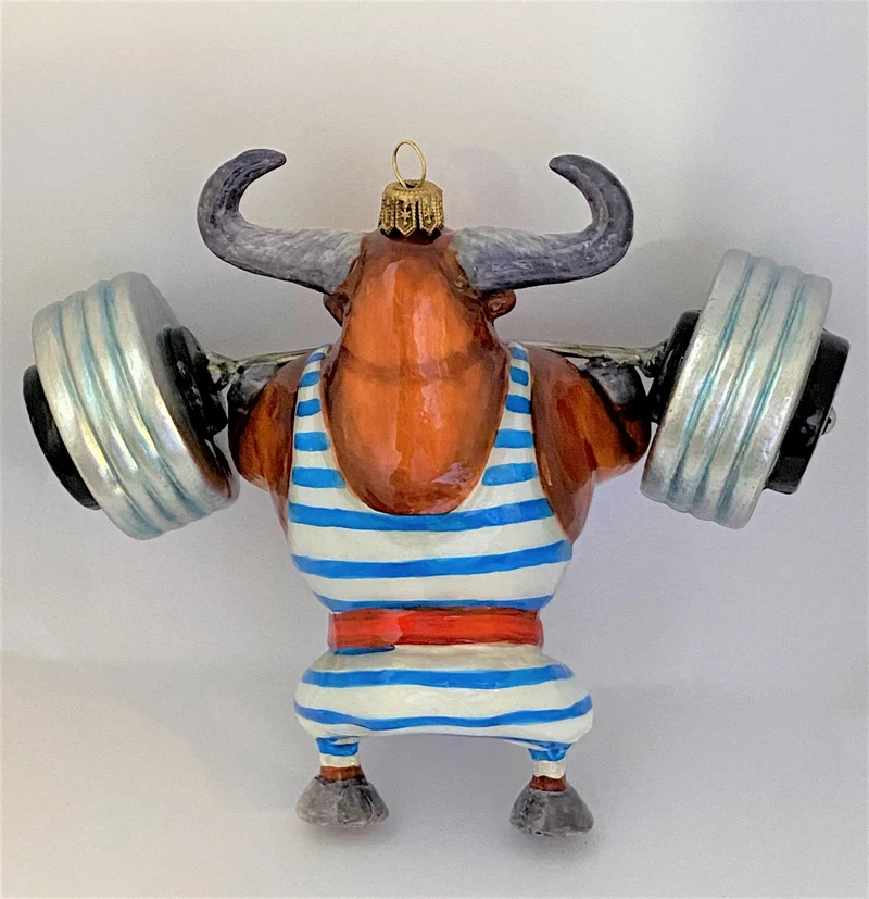 Starker Stier am Gewichte stemmen, ATLASART