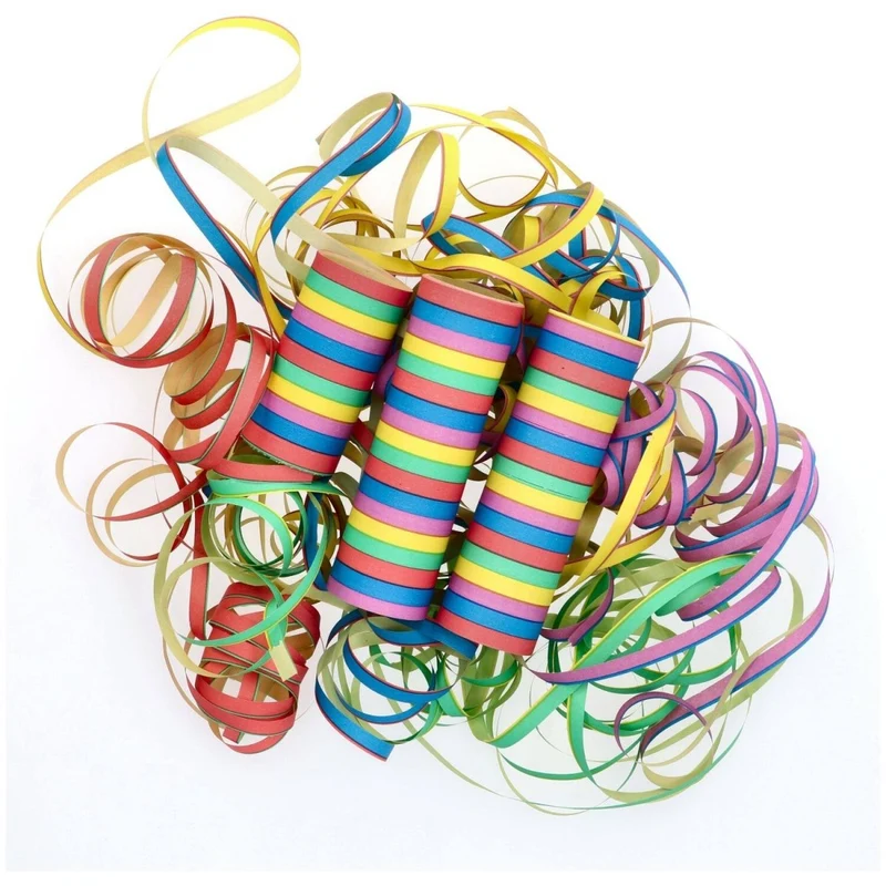Farbige Serpentine, 18 Ringe, 4 m, 3 Stück