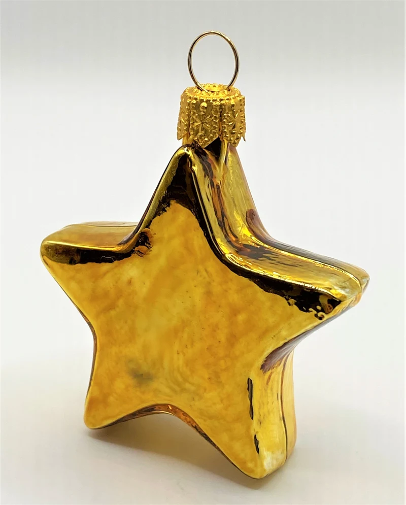 Kleiner glänzender goldener Stern