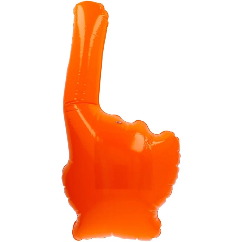 Orangefarbene aufblasbare Hand „Holland“ 79 cm