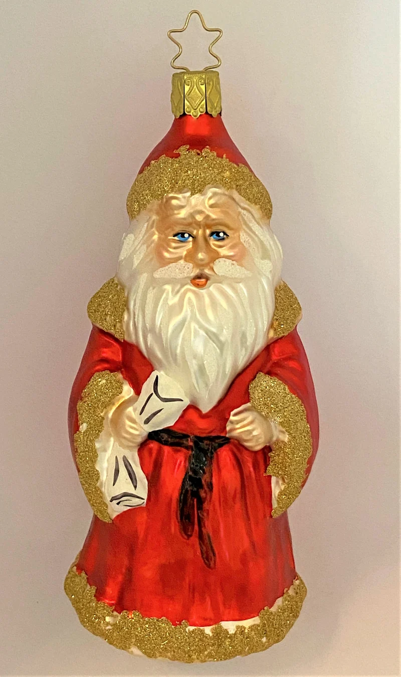 Nikolaus mit der Betragen-Liste