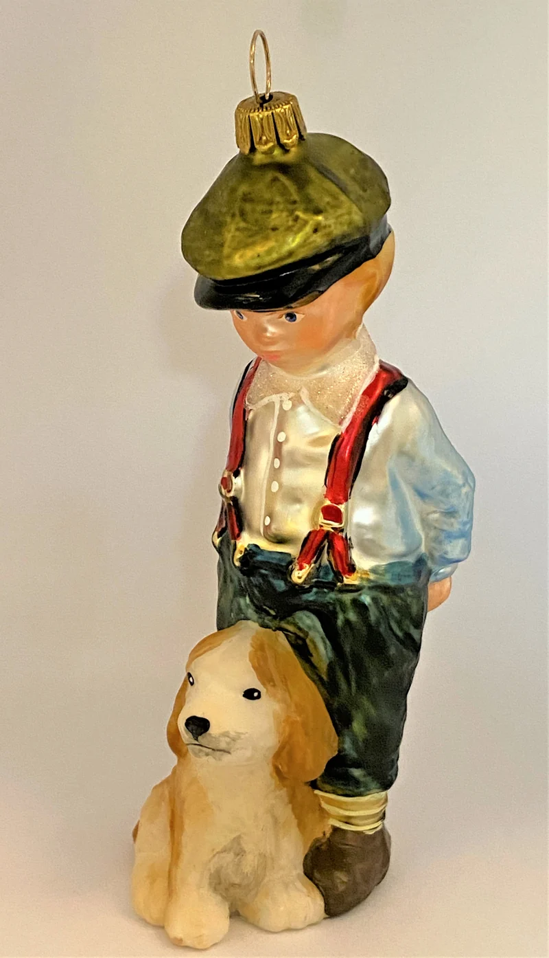 Junge mit kleinem Hund, KOMOZJA MOSTOWSKI