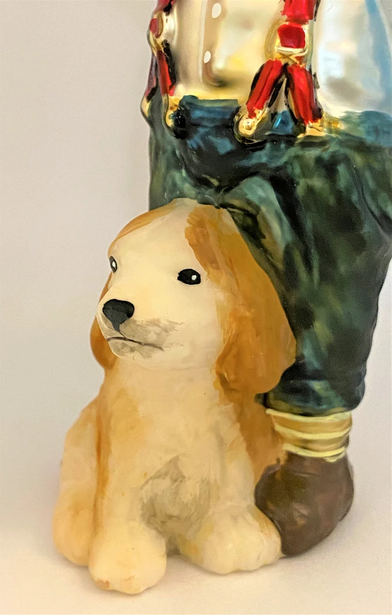 Junge mit kleinem Hund, KOMOZJA MOSTOWSKI