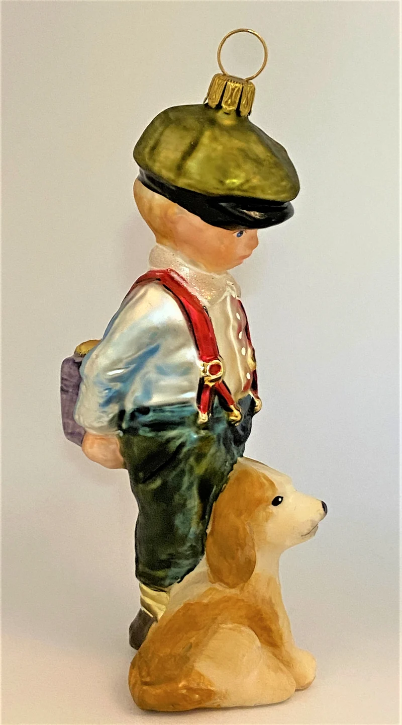 Junge mit kleinem Hund, KOMOZJA MOSTOWSKI