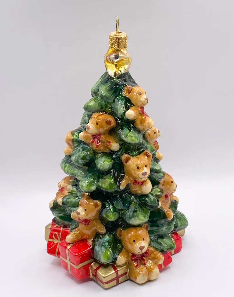 Weihnachtsbaum geschmückt mit Teddybären, KOMOZJA MOSTOWSKI