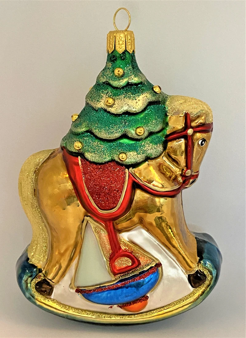 Schaukelpferdchen mit Christbaum, KOMOZJA MOSTOWSKI