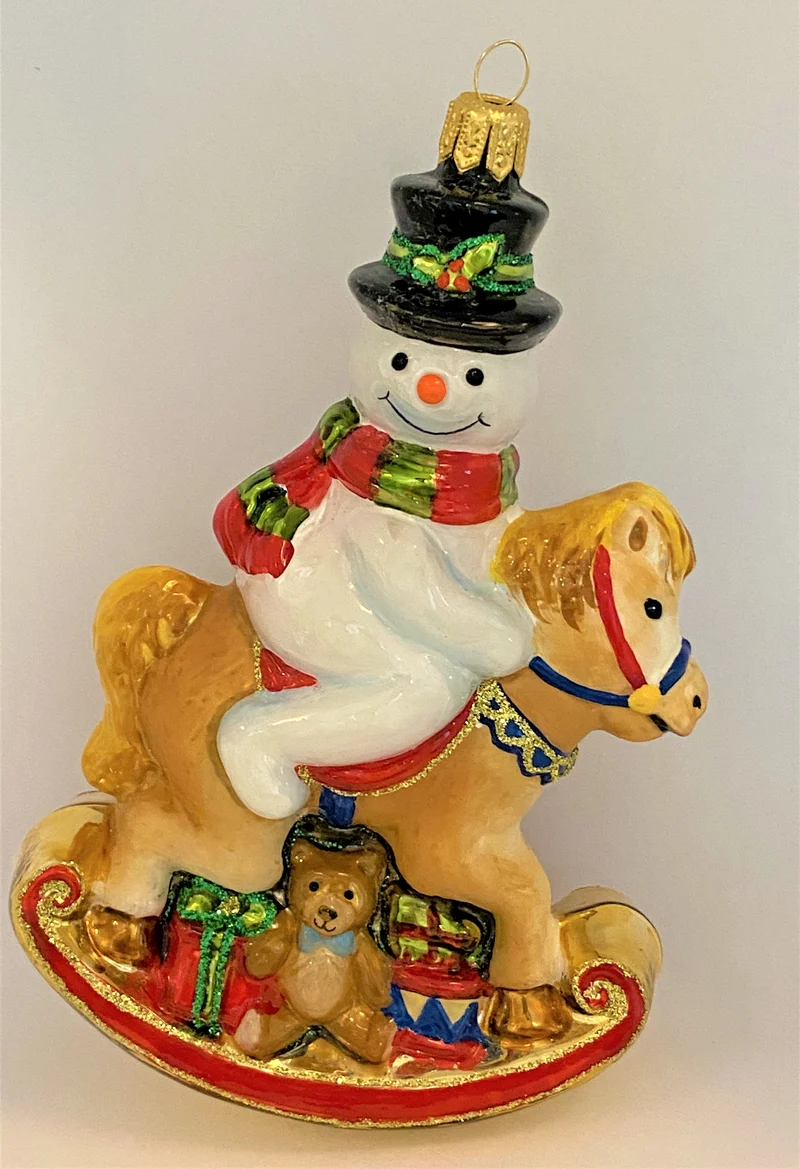 Der Schneemann reitet auf dem Schaukelpferdchen, KOMOZJA MOSTOWSKI