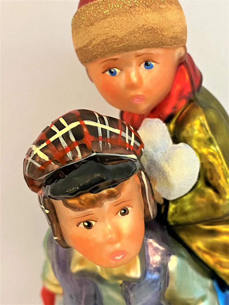 Die Jungs machen eine Schneeballschlacht , KOMOZJA MOSTOWSKI